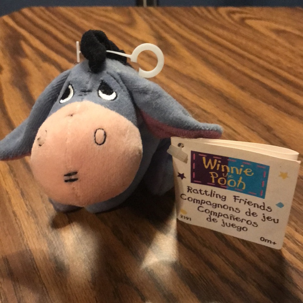 2001 Baby Eeyore 10” and First Years Eeyore 5” both rattle - Picture 7 of 9